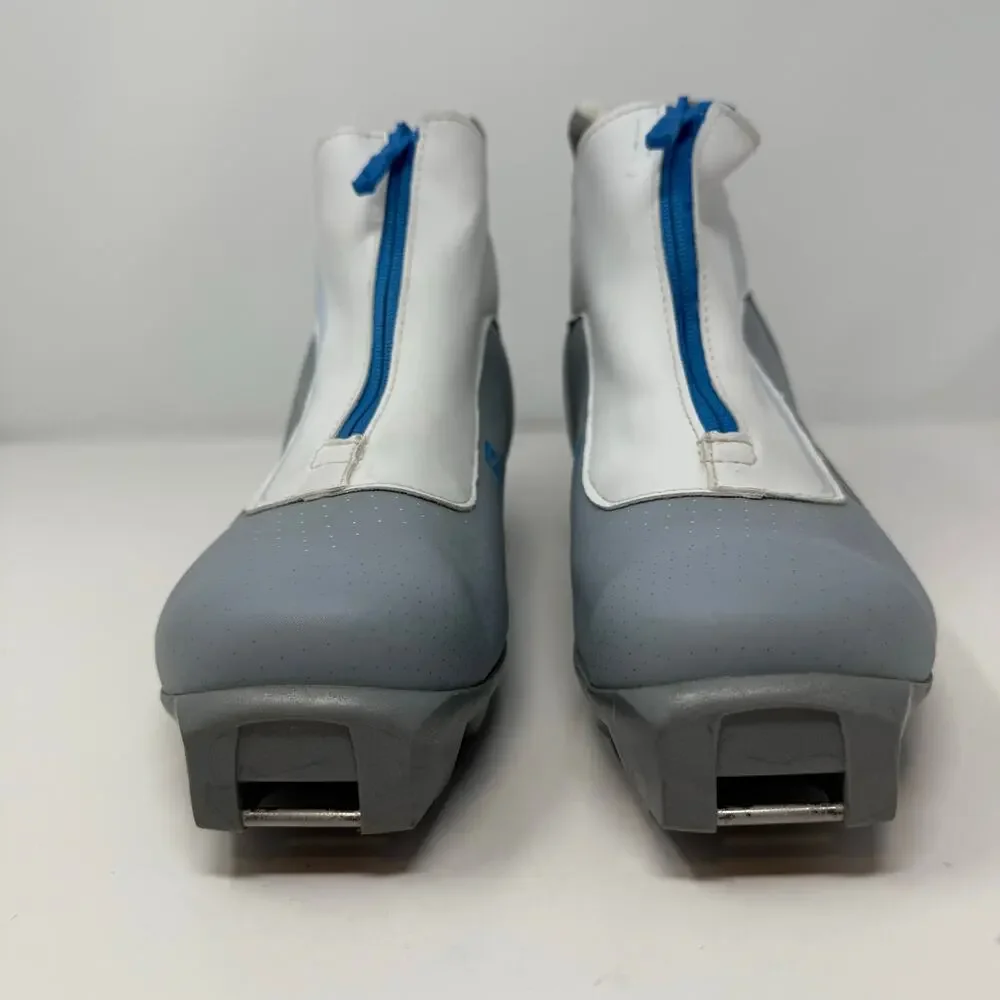 Salomon Siam5 Cross Country Ski Boot Women's 9.5 Grey White Blue